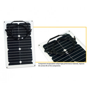 Panel solar Sunflex FLX20SP-M semiflexible 20W-18V (530x285x3) High Eff. 19.6% cell Sunpower - RED SOLAR