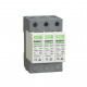Protector de rayo para DC de 3 polos, cumple PV standard EN50539-11 se usa para protección de Inversores  Voltaje Max de 1000V c